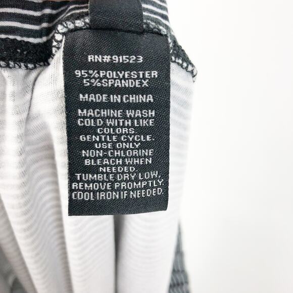 Derek Heart Womens Henley Long Sleeve Striped Pajama Short Set Small Black NWT - Picture 11 of 11